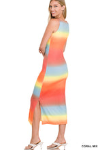 Load image into Gallery viewer, Coral Mix Sleeveless Midi Dress - C204