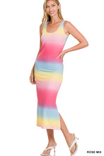 Load image into Gallery viewer, Rose Mix Sleeveless Midi Dress - C206
