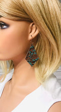 Load image into Gallery viewer, Embossed Leather Earrings - E19-027