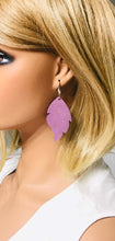 Load image into Gallery viewer, Lilac Blooms Dazzle Leather Earrings - E19-1011