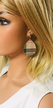 Load image into Gallery viewer, Preppy Plaid Leather Earrings - E19-1017