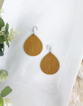 Load image into Gallery viewer, Dijon Mustard Leather Earrings - E19-1051