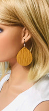 Load image into Gallery viewer, Dijon Mustard Leather Earrings - E19-1051