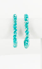 Load image into Gallery viewer, Dark Cyan Glass Bead Stretchy Bracelet