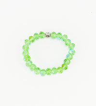 Load image into Gallery viewer, Green AB Glass Bead Stretchy Bracelet