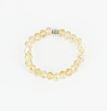 Load image into Gallery viewer, Light Peach Glass Bead Stretchy Bracelet