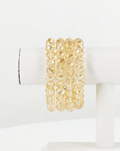 Load image into Gallery viewer, Light Peach Glass Bead Stretchy Bracelet