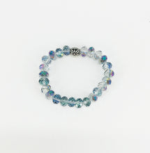 Load image into Gallery viewer, Vitral Blue Glass Bead Stretchy Bracelet