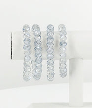 Load image into Gallery viewer, Sky Blue Glass Bead Stretchy Bracelet