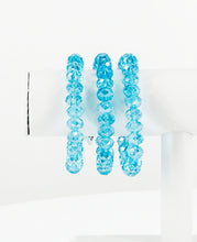 Load image into Gallery viewer, Iridescent Light Blue AB Glass Bead Bracelet