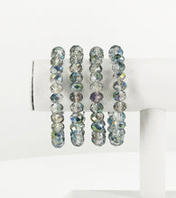Load image into Gallery viewer, Iridescent Multi-Color Glass Bead Stretchy Bracelet