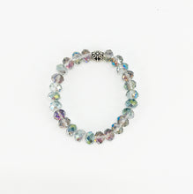 Load image into Gallery viewer, Iridescent Multi-Color Glass Bead Stretchy Bracelet