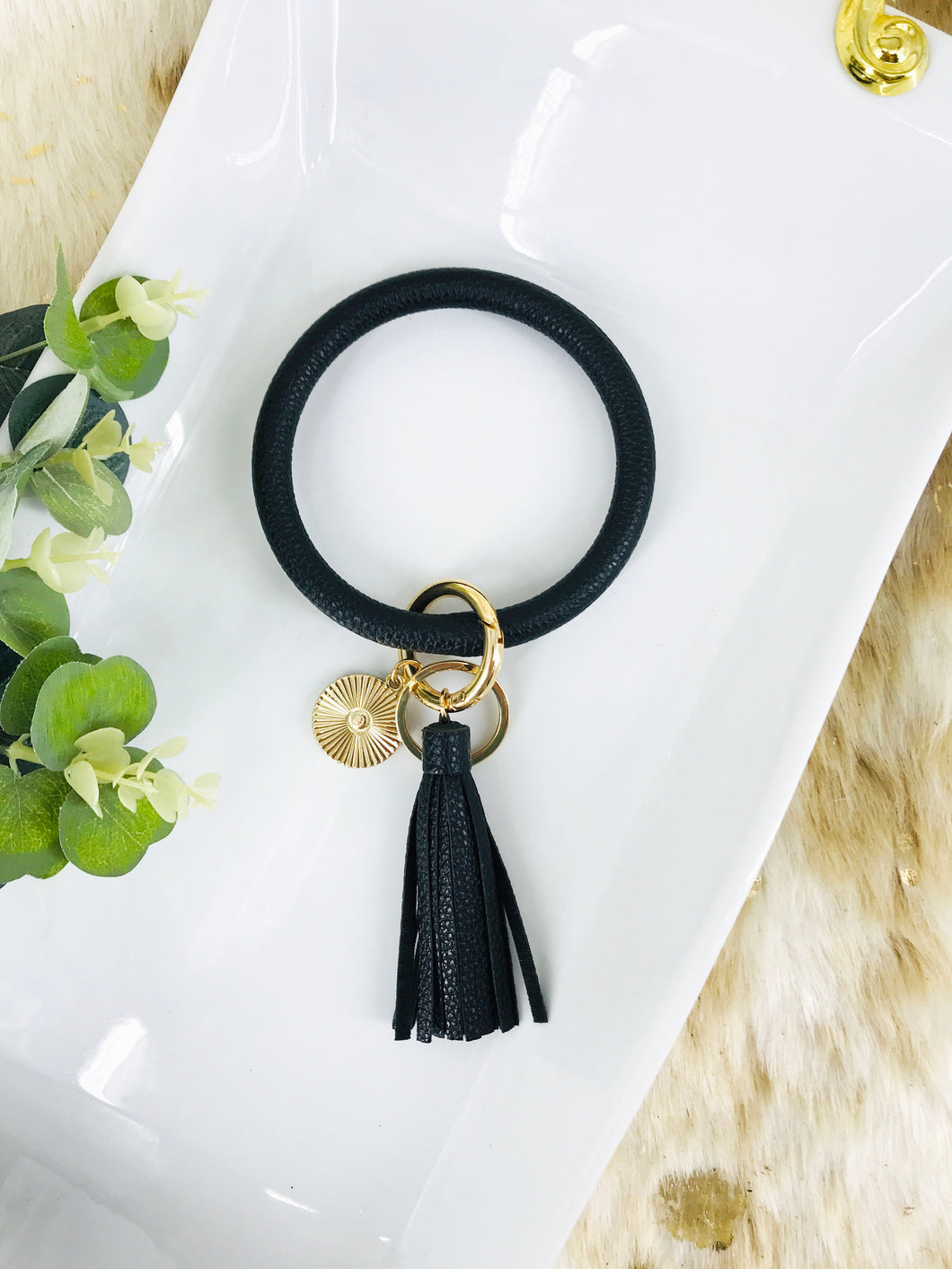 Black Bangle Keychain - K111