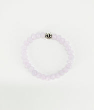 Load image into Gallery viewer, Pastel Purple Glass Bead Stretchy Bracelet