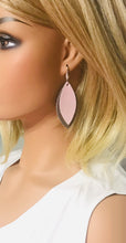 Load image into Gallery viewer, Gray Suede and Baby Pink Leather Earrings - E19-1132