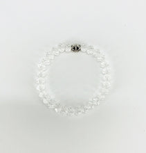 Load image into Gallery viewer, Crystal Clear Glass Bead Stretchy Bracelet