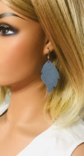 Load image into Gallery viewer, Iceberg Dazzle Leather Earrings - E19-1138