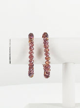 Load image into Gallery viewer, Medium Purple Glass Bead Stretchy Bracelet