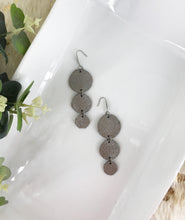 Load image into Gallery viewer, Taupe Dazzle Leather Earrings - E19-1139
