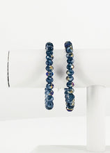 Load image into Gallery viewer, Electroplate Gray Glass Bead Stretchy Bracelet