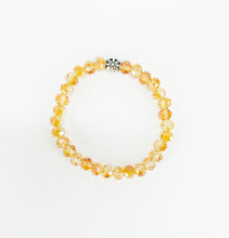 Load image into Gallery viewer, Abacus Gold Glass Bead Stretchy Bracelet