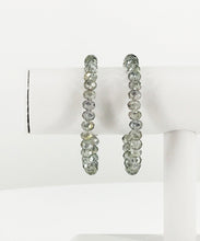 Load image into Gallery viewer, Abacus Gray Glass Bead Stretchy Bracelet