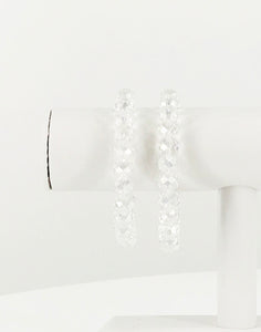 Clear AB Glass Bead Stretchy Bracelet