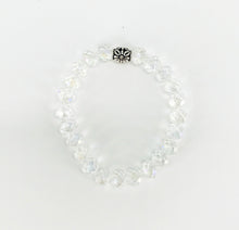 Load image into Gallery viewer, Clear AB Glass Bead Stretchy Bracelet