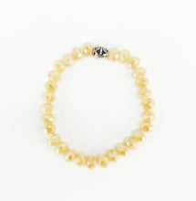 Load image into Gallery viewer, Champagne Glass Bead Stretchy Bracelet