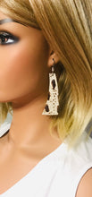Load image into Gallery viewer, Bronze Tipped Alligator Leather Earrings - E19-1180