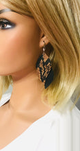 Load image into Gallery viewer, Layered Genuine Leather Earrings - E19-1184