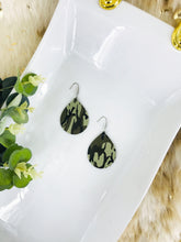 Load image into Gallery viewer, Green Camo Leather Earrings - E19-1189