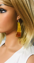 Load image into Gallery viewer, Croco Embossed Leather Earrings - E19-1191