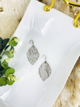 Load image into Gallery viewer, Gray Metallic Camo Leather Earrings - E19-1206