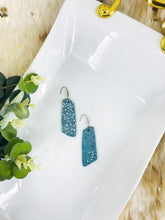 Load image into Gallery viewer, Exotic Teal Stingray Leather Earrings - E19-1209