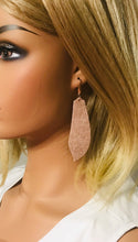 Load image into Gallery viewer, Rose Gold Leather Earrings - E19-1223