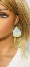 Load image into Gallery viewer, Silver Halo on Banana Leather Earrings - E19-1226