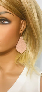 Rose Gold Leather Earrings - E19-1234