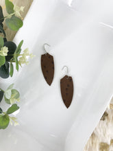 Load image into Gallery viewer, Embossed Ostrich Leather Earrings - E19-1242