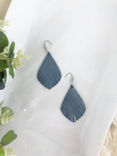 Load image into Gallery viewer, Iceberg Dazzle Leather Earrings -  E19-1243