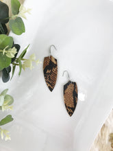 Load image into Gallery viewer, Python Snake Leather Earrings - E19-1254