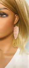 Load image into Gallery viewer, Pink Genuine Leather Earrings - E19-1261