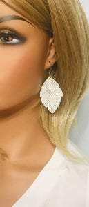 Urban Textured Snake Leather Earrings - E19-1278