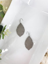 Load image into Gallery viewer, Taupe Dazzle Leather Earrings - E19-1284