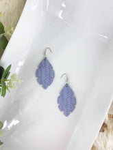 Load image into Gallery viewer, Lavender Braided Fishtail Leather Earrings - E19-1289