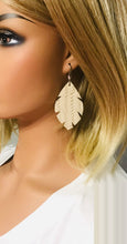 Load image into Gallery viewer, Desert Sand Braided Fishtail Leather Earrings - E19-1304