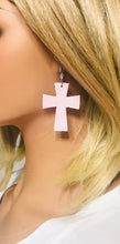 Load image into Gallery viewer, Baby Pink Genuine Leather Earrings - E19-1310