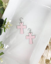 Load image into Gallery viewer, Baby Pink Genuine Leather Earrings - E19-1310