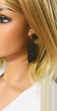 Load image into Gallery viewer, Maroon Elephant Pattern Leather Earrings - E19-1333