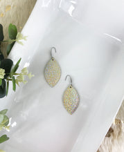 Load image into Gallery viewer, Silver Halo Leather Earrings - E19-1336